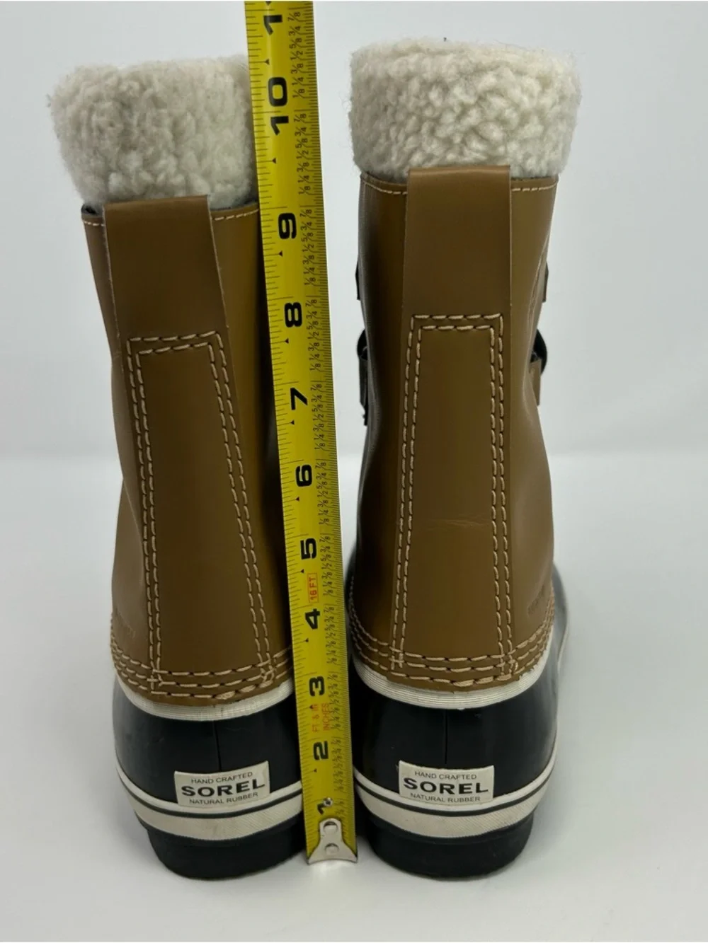 SOREL Yoot Pac Waterproof Kids Snow Boots Waterproof Buff/Tan & Black Size 5